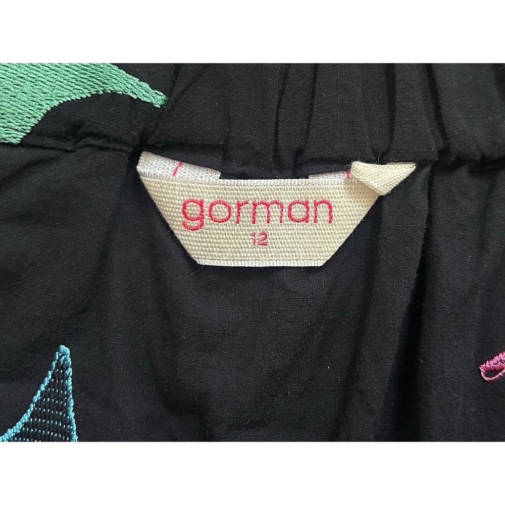 Gorman Twinkle Twinkle Little Skirt Womens Size 12 Black Stars Tiered Whimsigoth - Picture 11 of 14